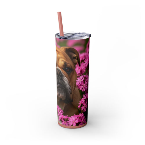 Skinny Tumbler with Straw – 20 oz Stainless Steel Cup