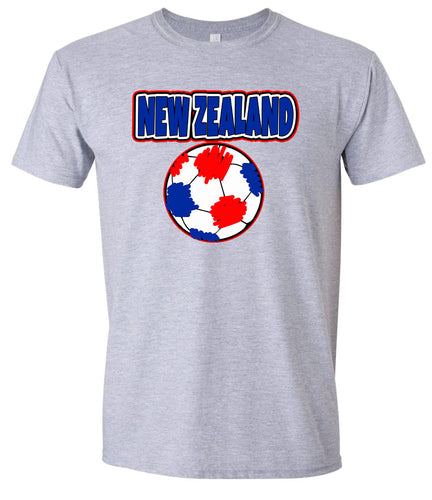 New Zealand Soccer Adult Gildan Soft Shirt