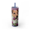 Skinny Tumbler with Straw – 20 oz Stainless Steel Cup