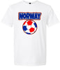 Norway Soccer Adult Gildan Soft Shirt