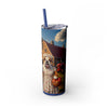 Skinny Tumbler with Straw – 20 oz Stainless Steel Cup