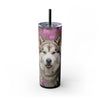 Skinny Tumbler with Straw – 20 oz Stainless Steel Cup
