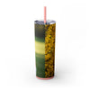 Skinny Tumbler with Straw – 20 oz Stainless Steel Cup