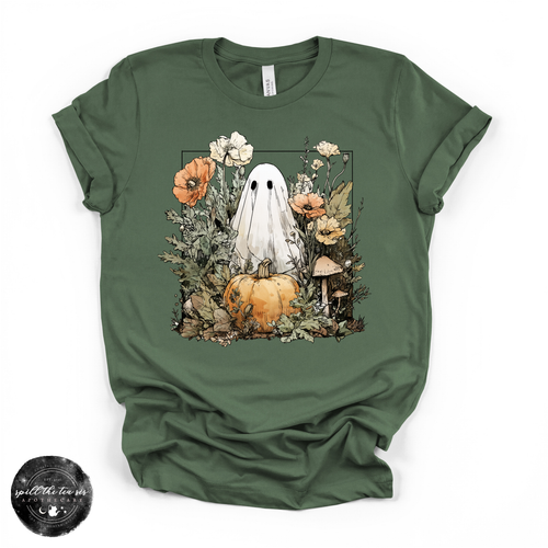 Ghostly Pumpkin Tee | Cute Spooky Halloween Graphic T-Shirt