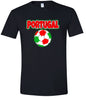 Portugal Soccer Adult Gildan Soft Shirt