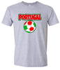 Portugal Soccer Adult Gildan Soft Shirt