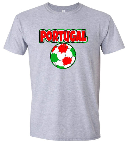 Portugal Soccer Adult Gildan Soft Shirt
