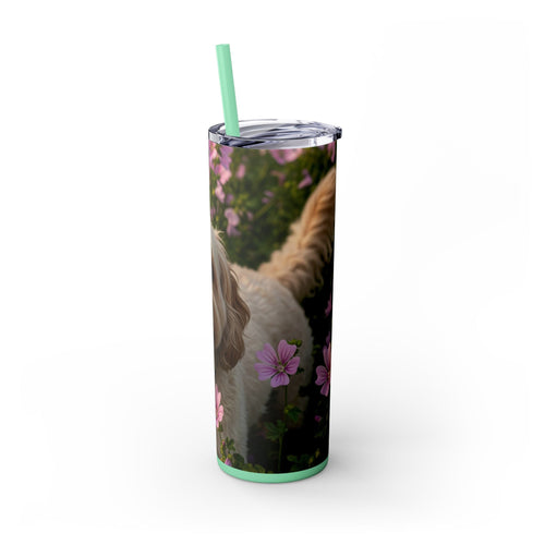 Skinny Tumbler with Straw – 20 oz Stainless Steel Cup
