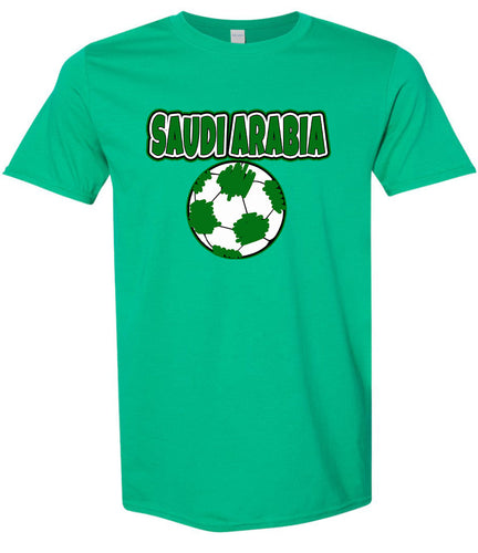 Saudi Arabia Soccer Adult Gildan Soft Shirt