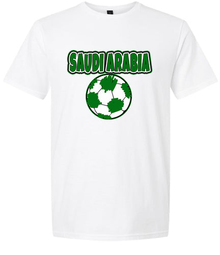 Saudi Arabia Soccer Adult Gildan Soft Shirt