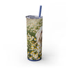 Skinny Tumbler with Straw – 20 oz Stainless Steel Cup