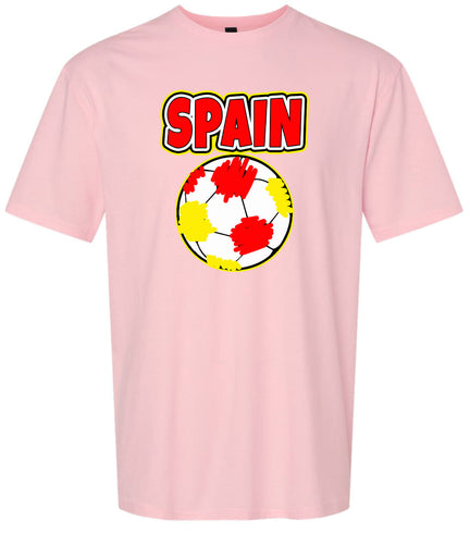 Spain Soccer Adult Gildan Soft Shirt