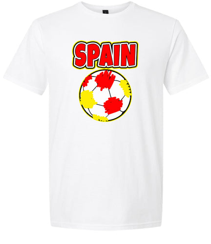 Spain Soccer Adult Gildan Soft Shirt