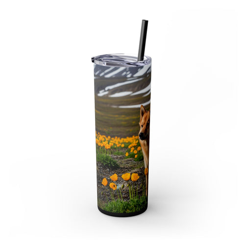 Skinny Tumbler with Straw – 20 oz Stainless Steel Cup