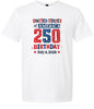 USA 250th Birthday Adult Gildan Soft Shirt