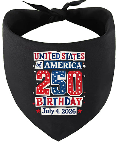 USA 250th Birthday Pet Bandana