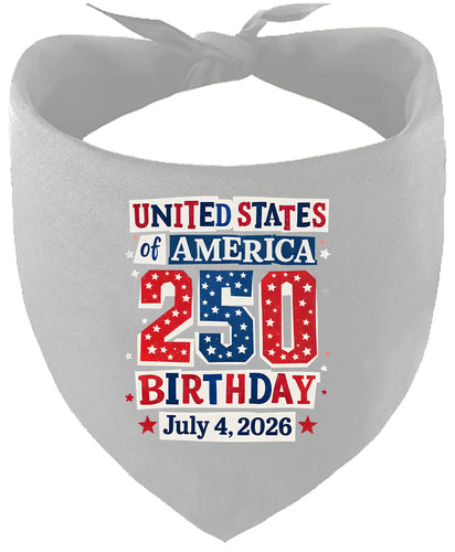 USA 250th Birthday Pet Bandana