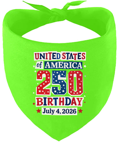 USA 250th Birthday Pet Bandana