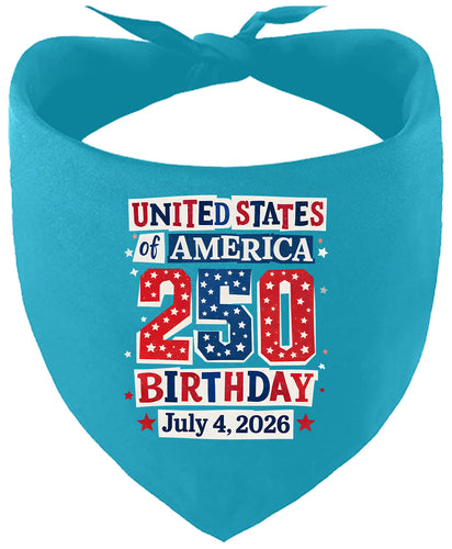 USA 250th Birthday Pet Bandana
