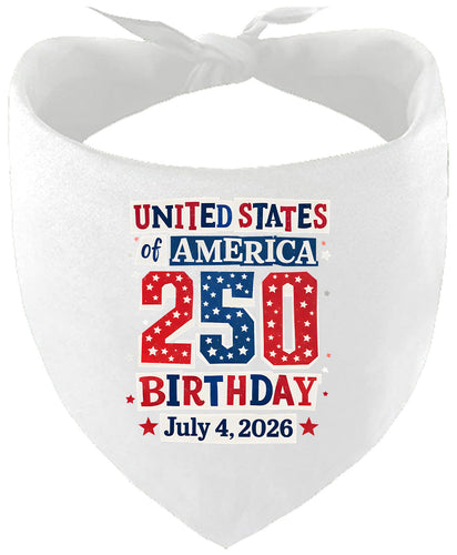 USA 250th Birthday Pet Bandana