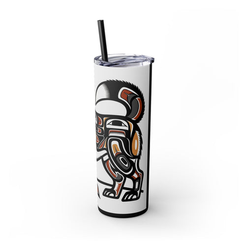 Skinny Tumbler with Straw – 20 oz Stainless Steel Cup