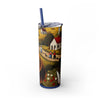 Skinny Tumbler with Straw – 20 oz Stainless Steel Cup