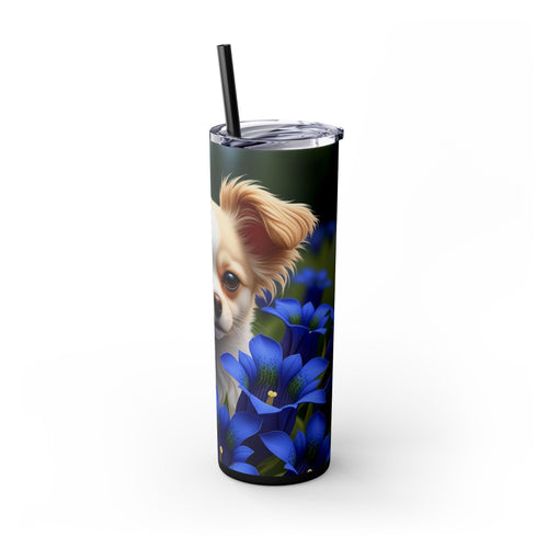 Skinny Tumbler with Straw – 20 oz Stainless Steel Cup