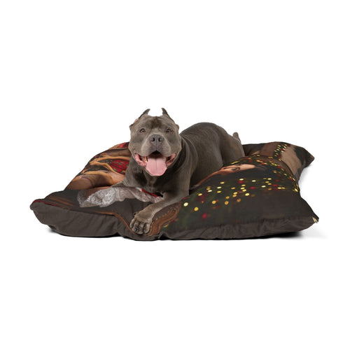 Holiday Fireplace Cozy Pet Bed