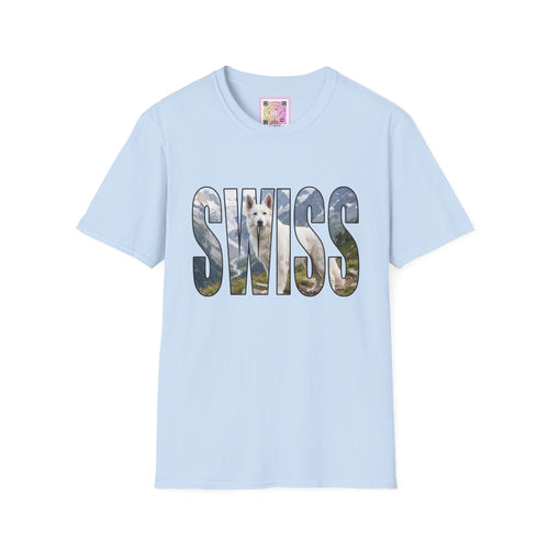 White Swiss Mountain Dog Tee Shirt