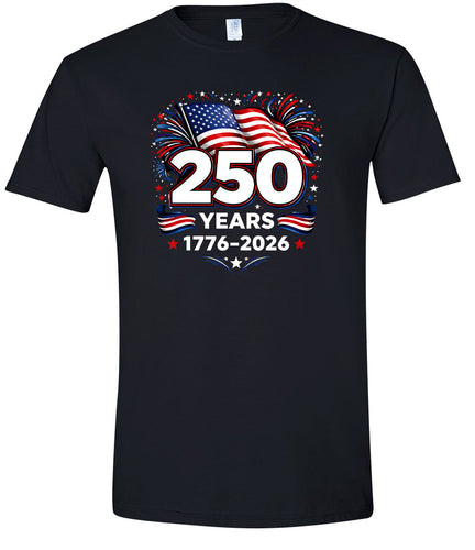 250 Years Celebration Adult Gildan Soft Shirt