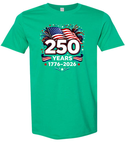 250 Years Celebration Adult Gildan Soft Shirt
