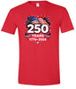 250 Years Celebration Adult Gildan Soft Shirt