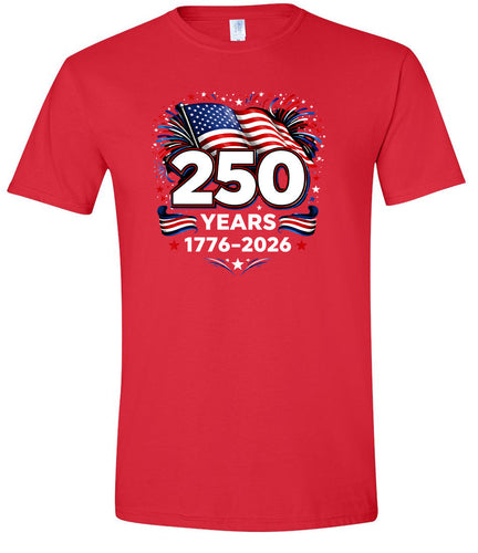 250 Years Celebration Adult Gildan Soft Shirt