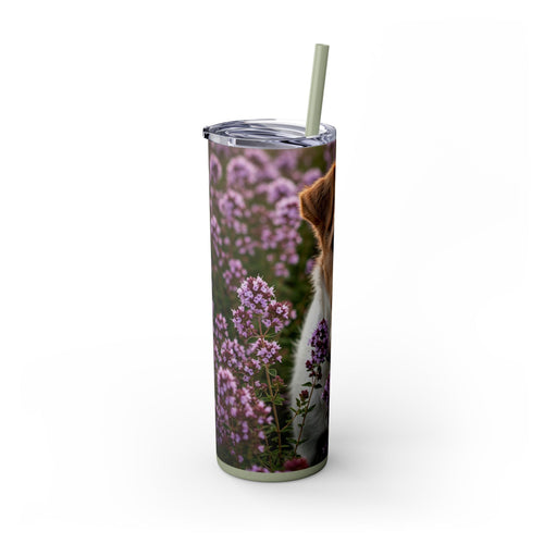 Skinny Tumbler with Straw – 20 oz Stainless Steel Cup