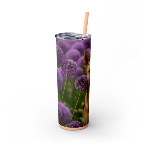 Skinny Tumbler with Straw – 20 oz Stainless Steel Cup