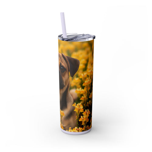Skinny Tumbler with Straw – 20 oz Stainless Steel Cup