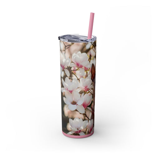 Skinny Tumbler with Straw – 20 oz Stainless Steel Cup