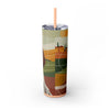 Skinny Tumbler with Straw – 20 oz Stainless Steel Cup