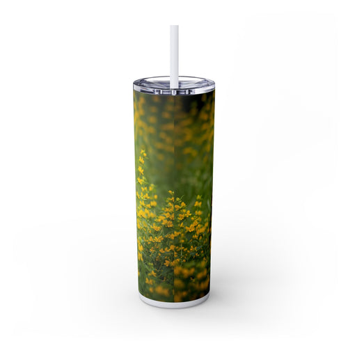 Skinny Tumbler with Straw – 20 oz Stainless Steel Cup