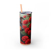 Skinny Tumbler with Straw – 20 oz Stainless Steel Cup