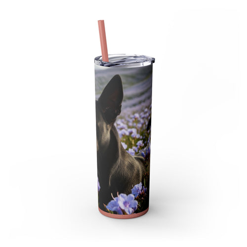 Skinny Tumbler with Straw – 20 oz Stainless Steel Cup