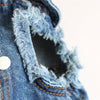 Pet Dog Cat Blue Denim Jeans Jacket Coat Vest