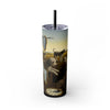 Skinny Tumbler with Straw – 20 oz Stainless Steel Cup