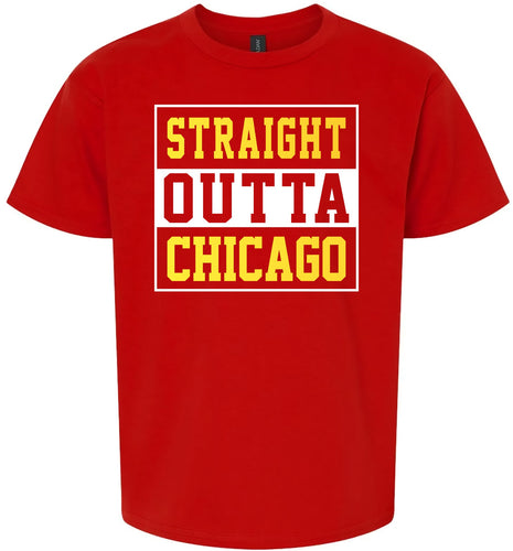Straight Outta Chicago Children's Gildan Soft Shirt