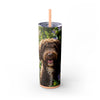 Skinny Tumbler with Straw – 20 oz Stainless Steel Cup