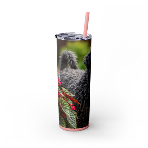 Skinny Tumbler with Straw – 20 oz Stainless Steel Cup