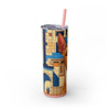 Skinny Tumbler with Straw – 20 oz Stainless Steel Cup