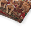 Golden Retrievers Holiday Portrait Pet Bed