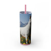 Skinny Tumbler with Straw – 20 oz Stainless Steel Cup