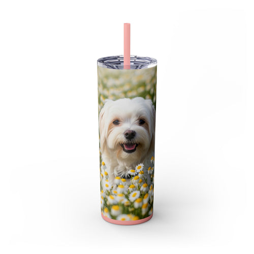Skinny Tumbler with Straw – 20 oz Stainless Steel Cup